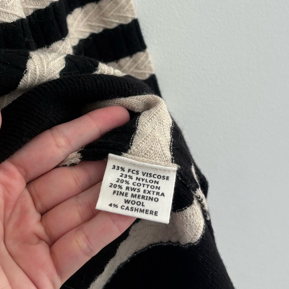 Lingua Franca Morrissey Stripe Turtleneck Small - Picture 5 of 7